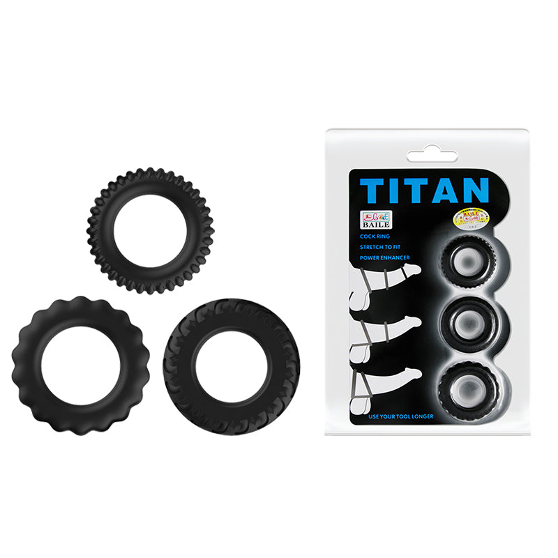 Titan Power enhancing 3 pack cock rink set