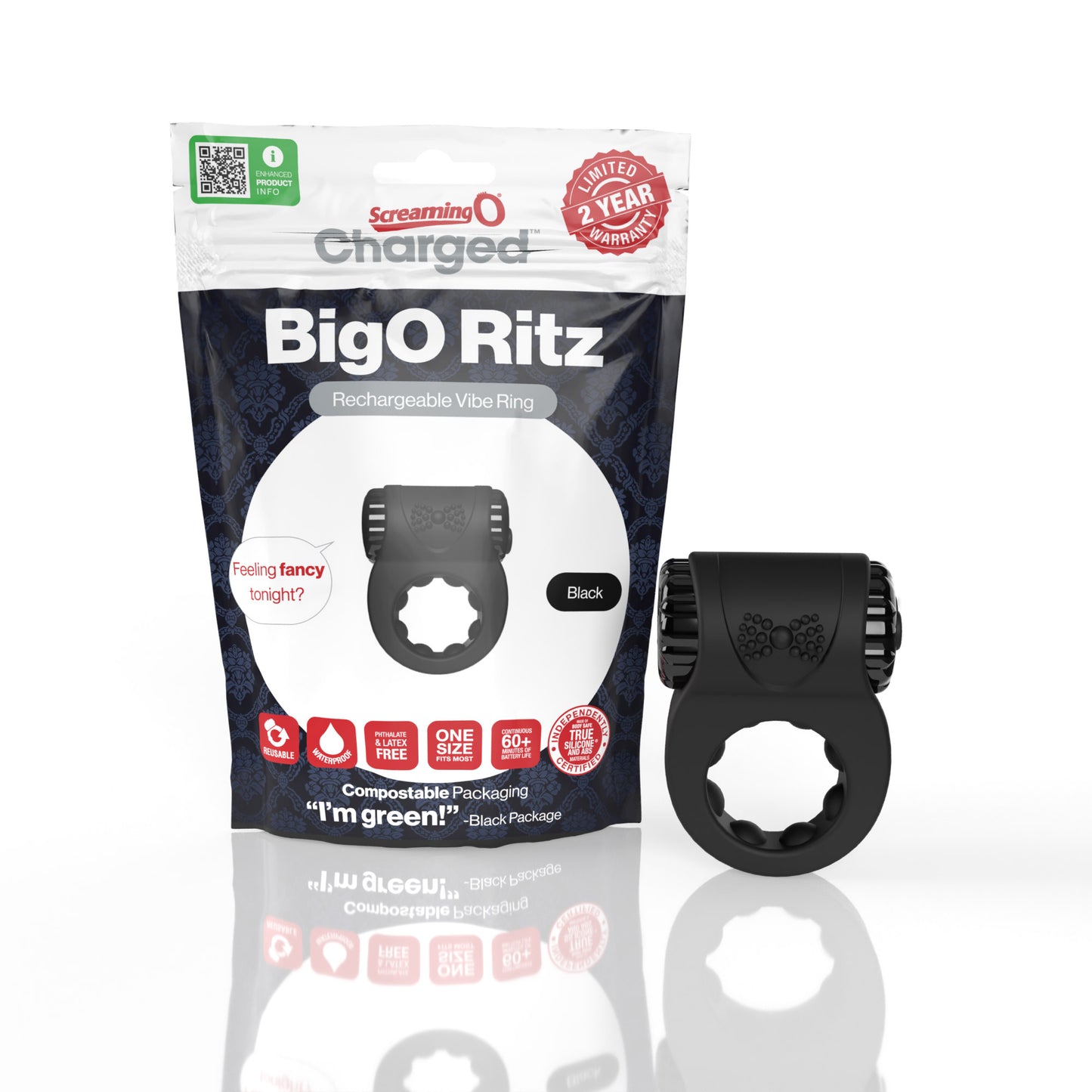 Screaming O Charged® Big O Ritz Vibrating Ring