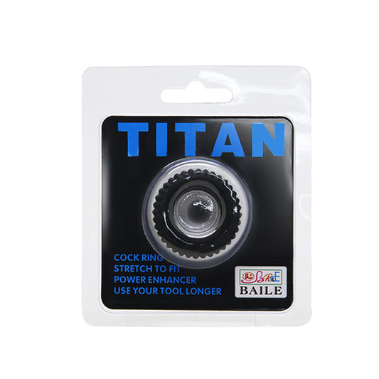 Titan Silicone Cock Ring 33mm Black