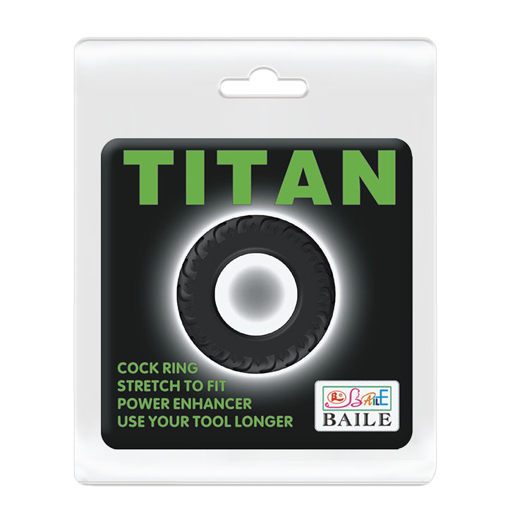Titan Silicone Cock Ring 39mm Black