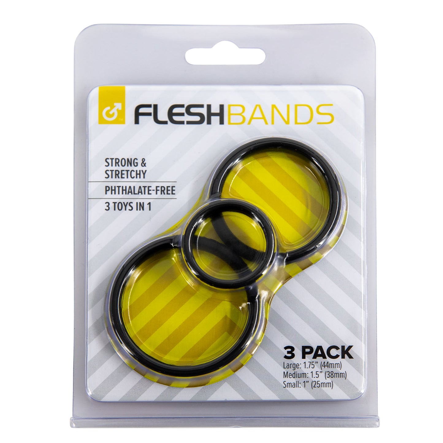 FleshBands 3 Pack – Silicone Cock Rings by Fleshlight