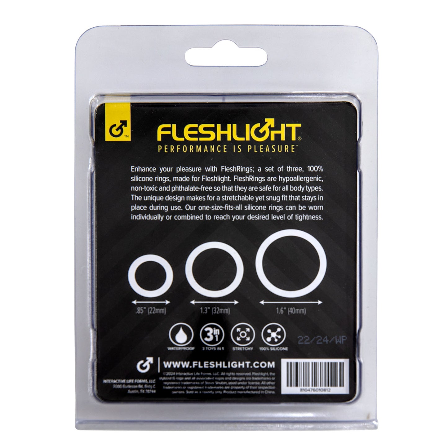 FleshBands 3 Pack – Silicone Cock Rings by Fleshlight