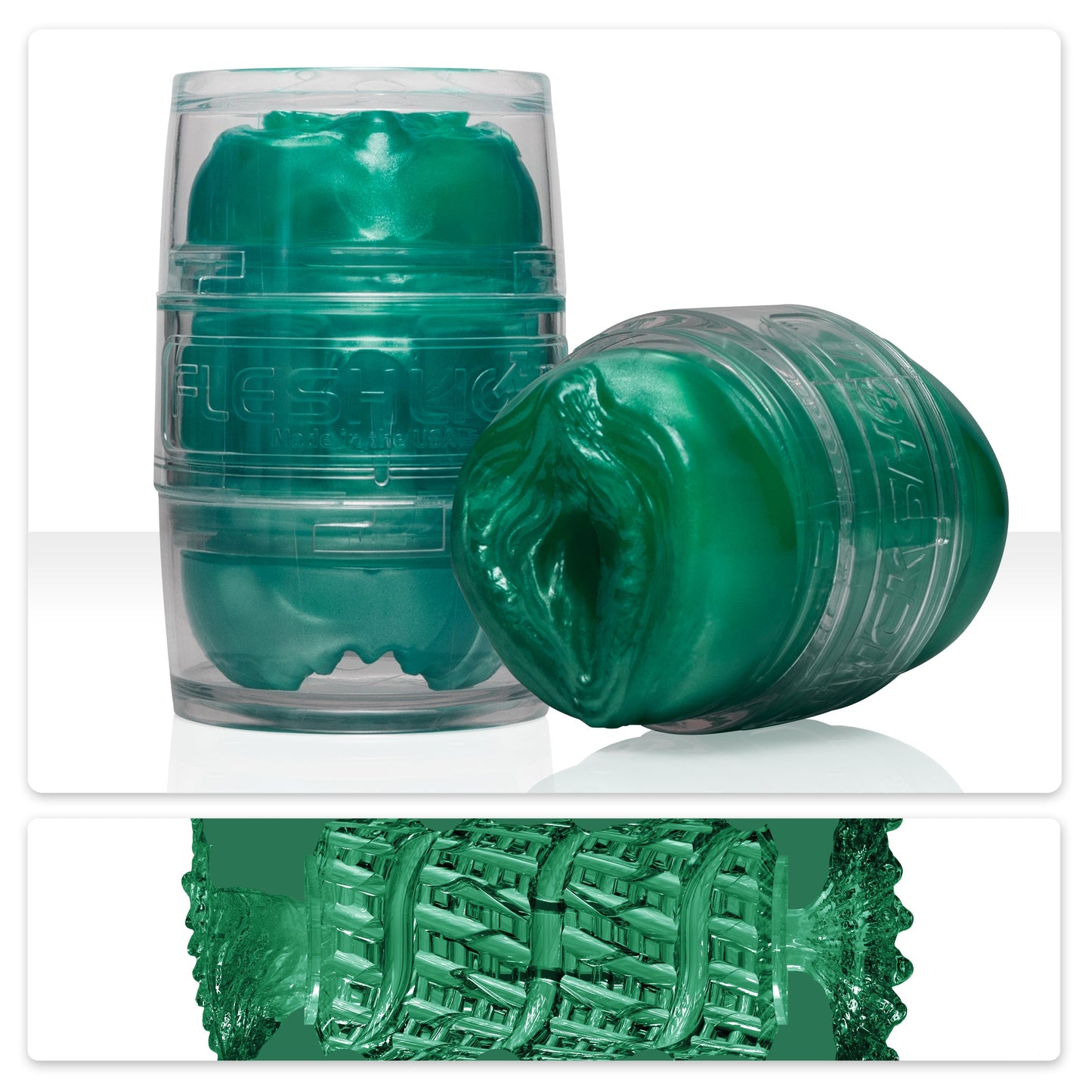 Fleshlight Quickshot Alien Green Metallic Lady/Butt