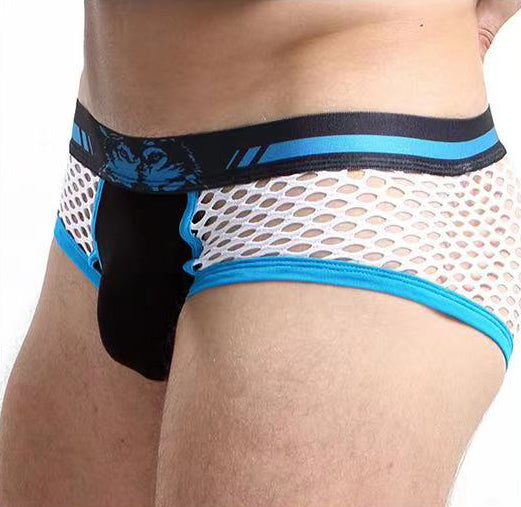 Wolf Eye Print Mesh Brief