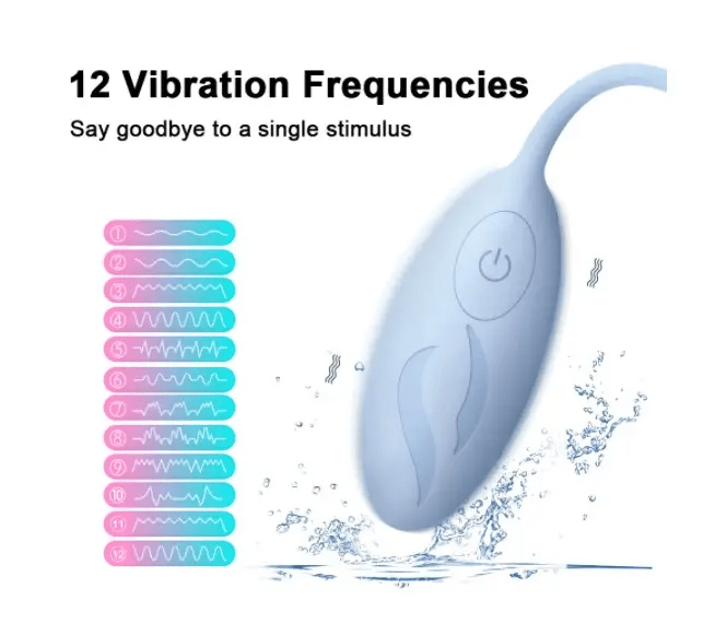 Remote control Kegel ball vibrating egg - Purple