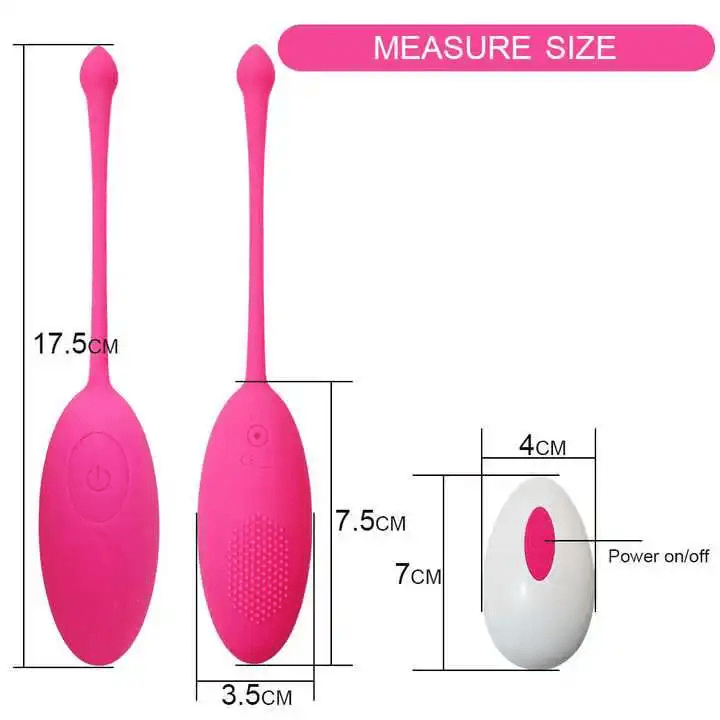 Remote control Kegel ball vibrating egg - Purple