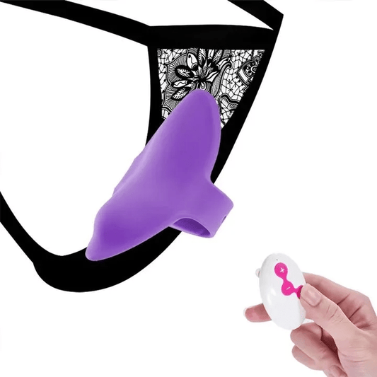Purple remote control panty vibrator