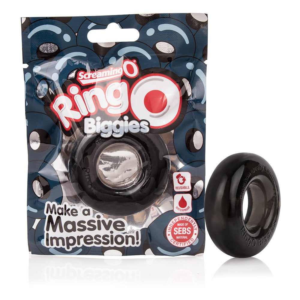 RingO Biggies - Black ScreamingO Cock Ring