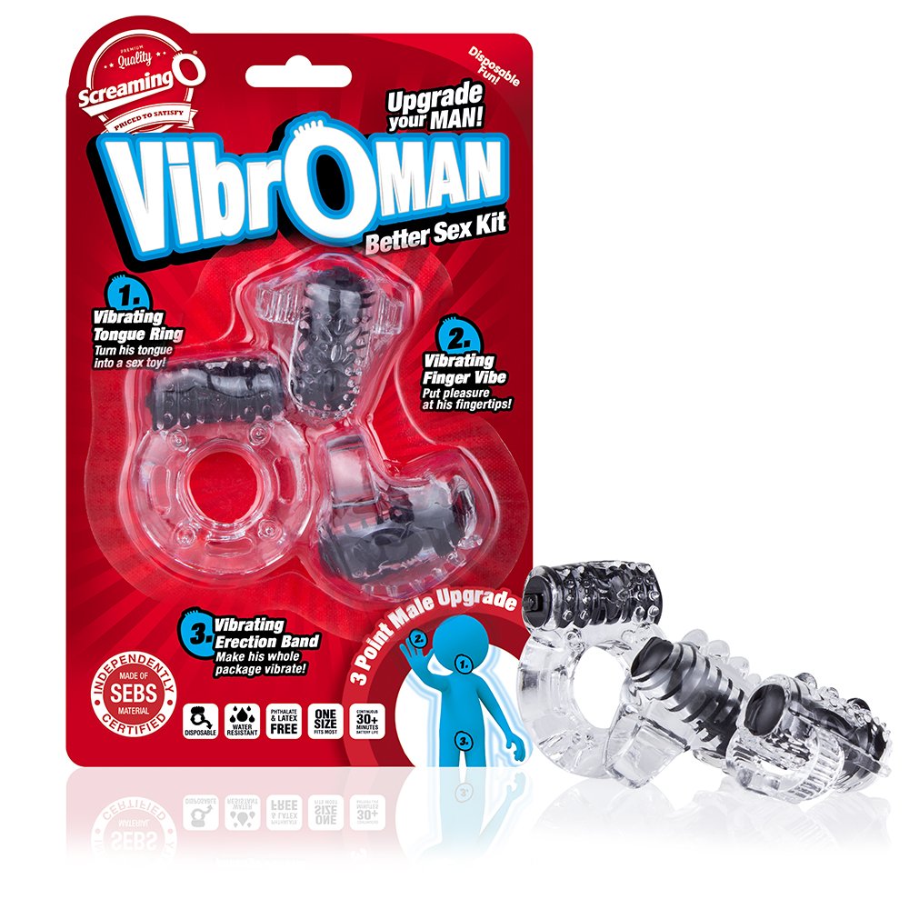 Vibroman - Black ScreamingO Cock Ring