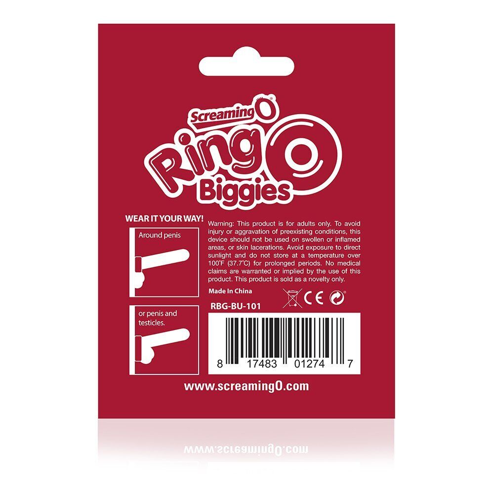 ScreamingO RingO Biggies Blue longer orgasm harder erection sex toy