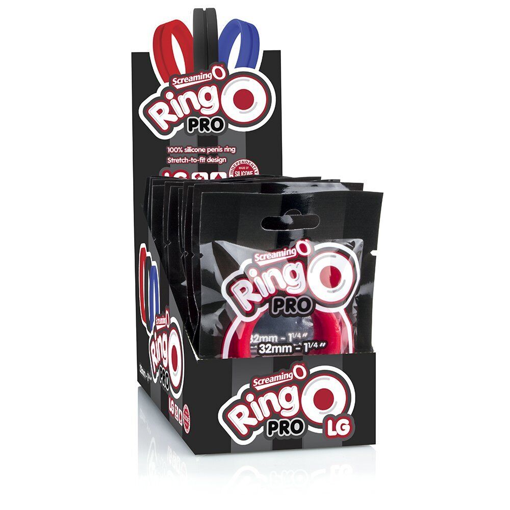 ScreamingO RingO Pro Large Black harder erection, longer lasting cock ring