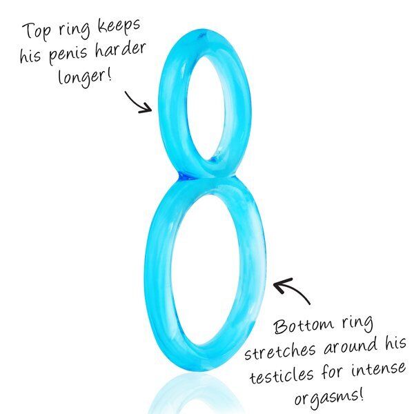 ScreamingO Ofinity Clear male sexual aid cock and ball ring