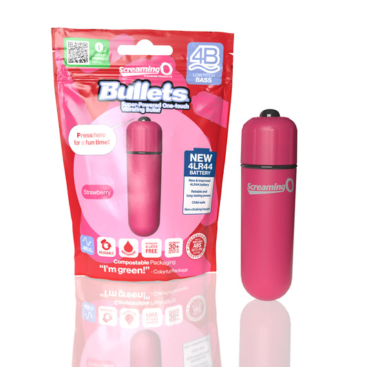 Screaming O 4B Bullet - Strawberry ScreamingO Vibrator