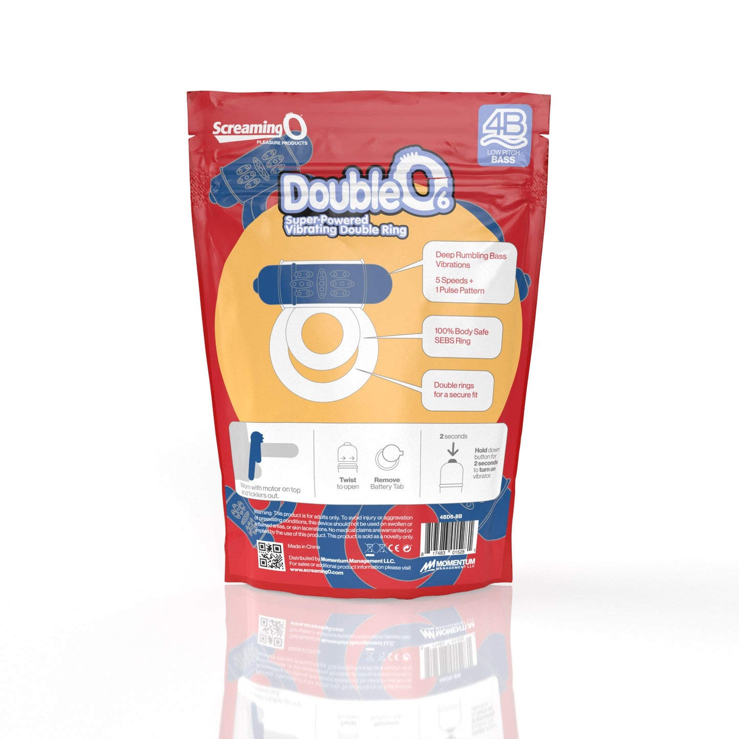 Screaming O 4B DoubleO 6 - Blueberry ScreamingO Cock Ring