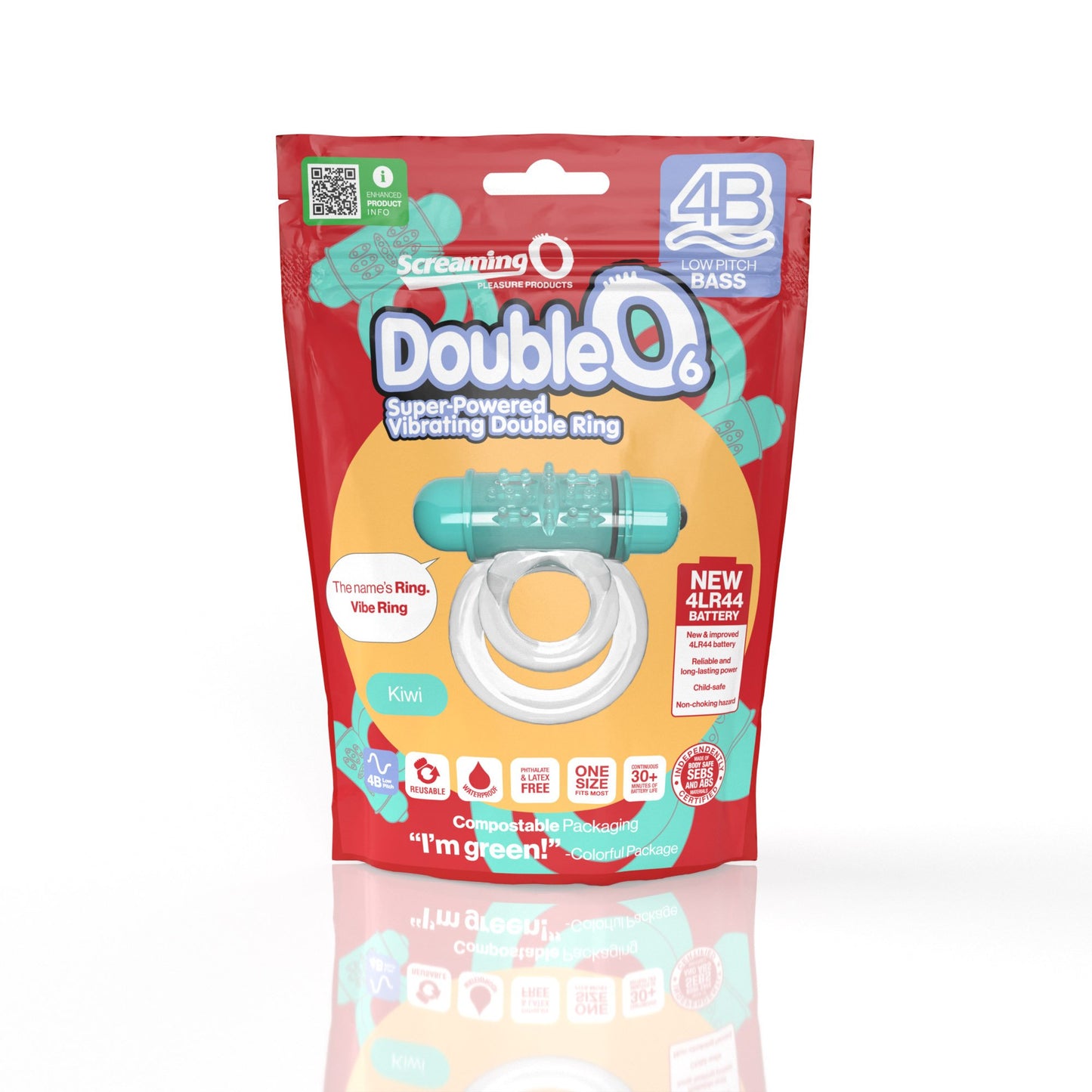 Screaming O 4B DoubleO 6 - Kiwi ScreamingO Cock Ring