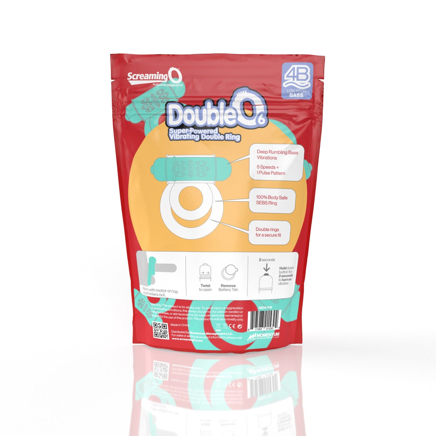 Screaming O 4B DoubleO 6 - Kiwi ScreamingO Cock Ring