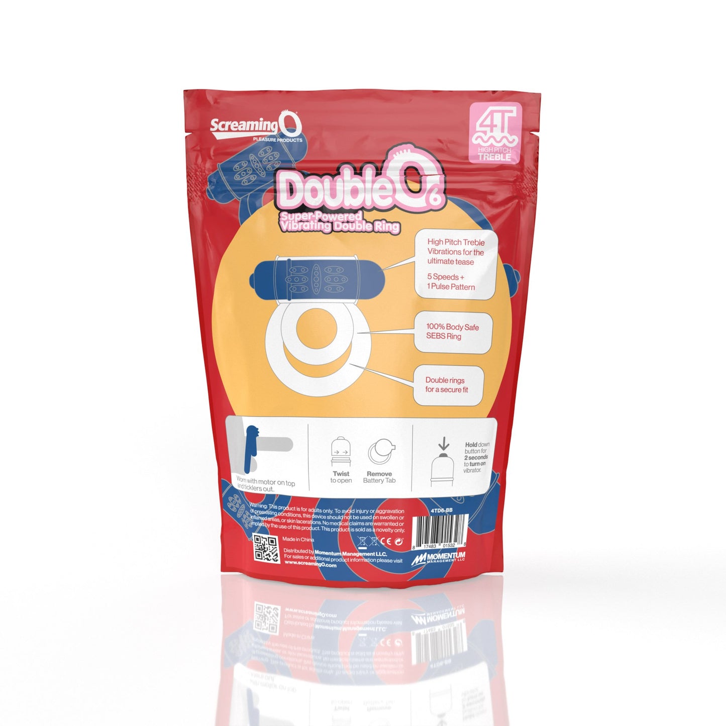 Screaming O 4T DoubleO 6 - Blueberry ScreamingO Cock Ring