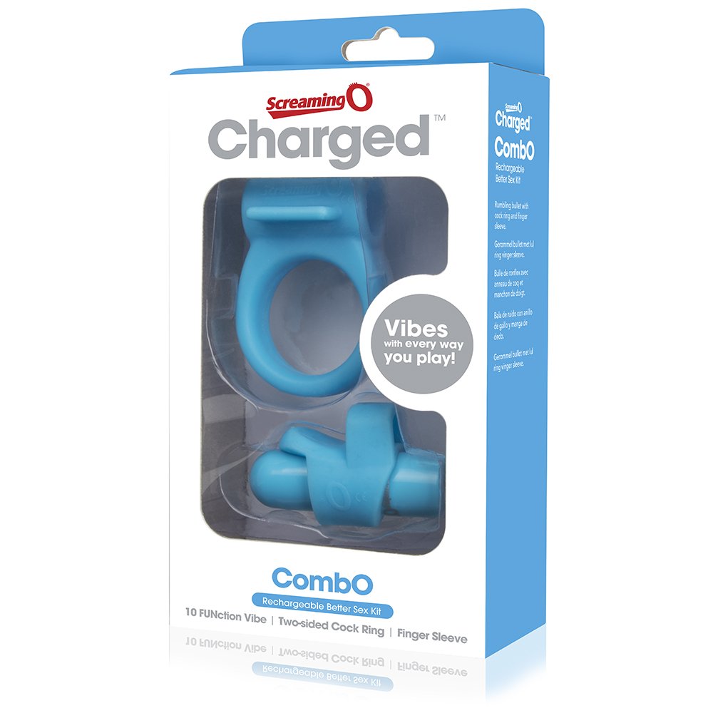 Charged Combo #1 with C-ring & Finger Sleeve- BLUE