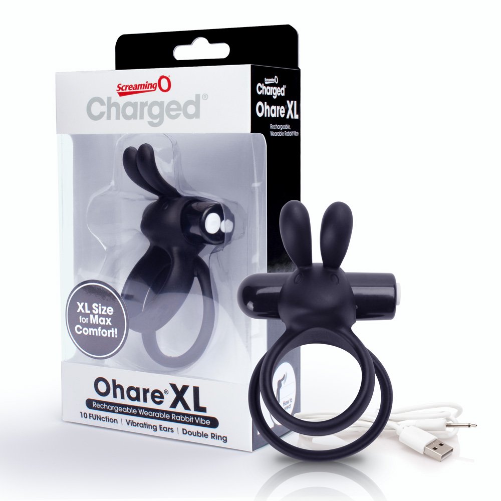 Charged Ohare XL Black ScreamingO Cock Ring