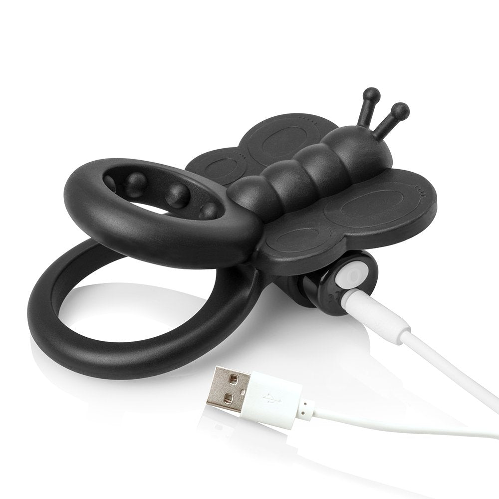 Charged Monarch Voooom Mini Vibe - Black ScreamingO Cock Ring