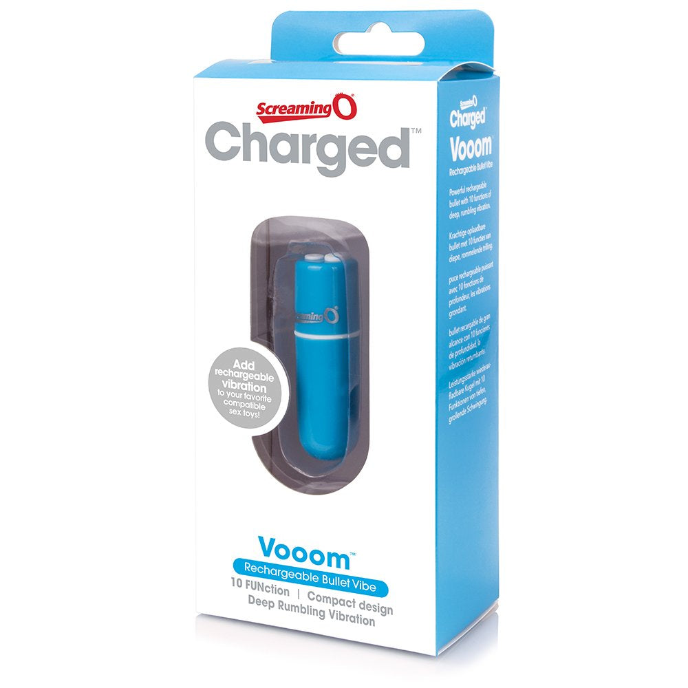 Charged Vooom Rechargeable Bullet Vibe - Blue
