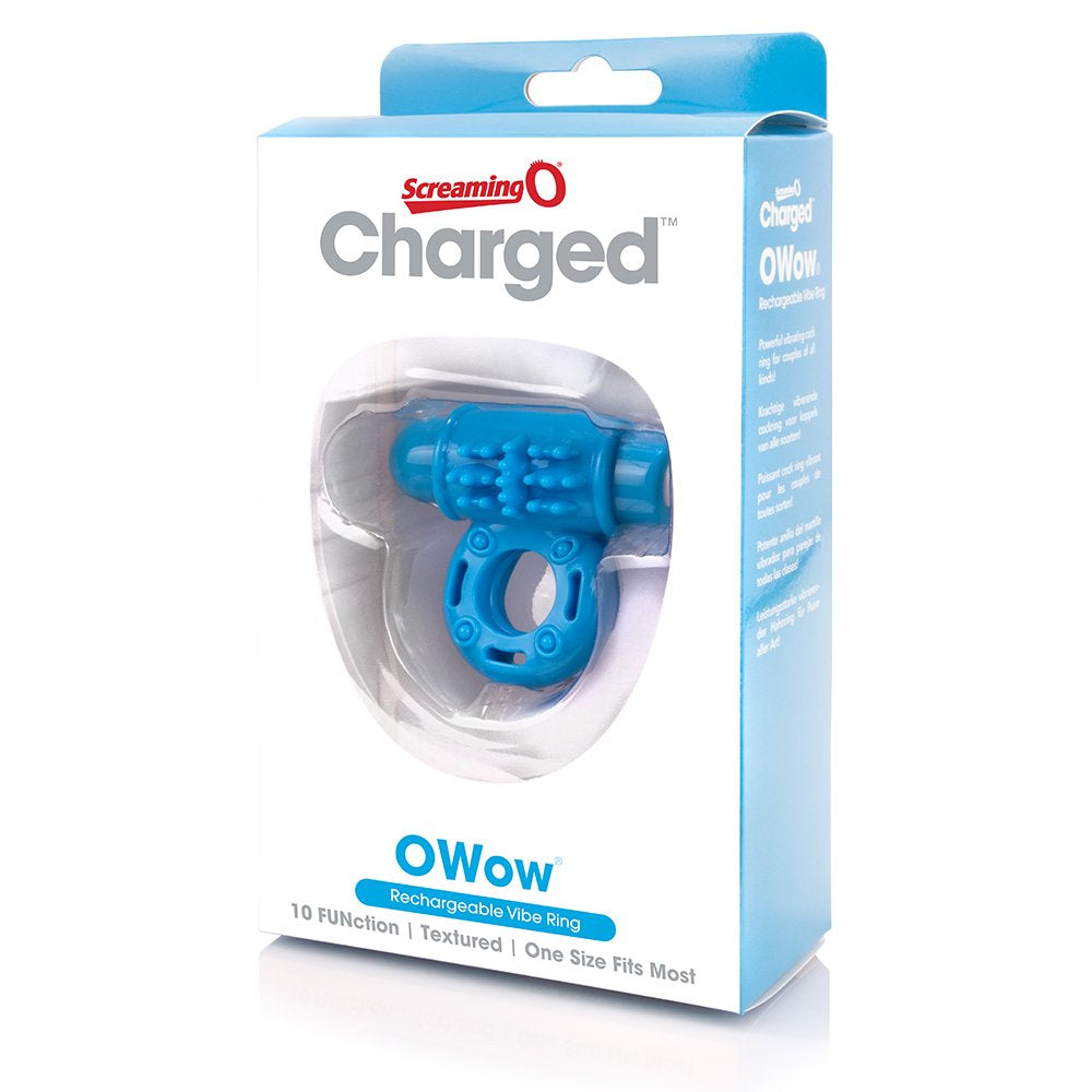 Charged O Wow - Blue ScreamingO Cock Ring
