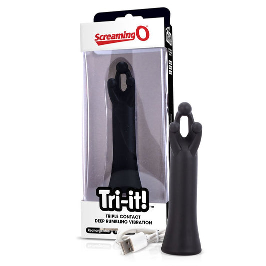 Tri-It Charged Vibe Black ScreamingO Vibrator