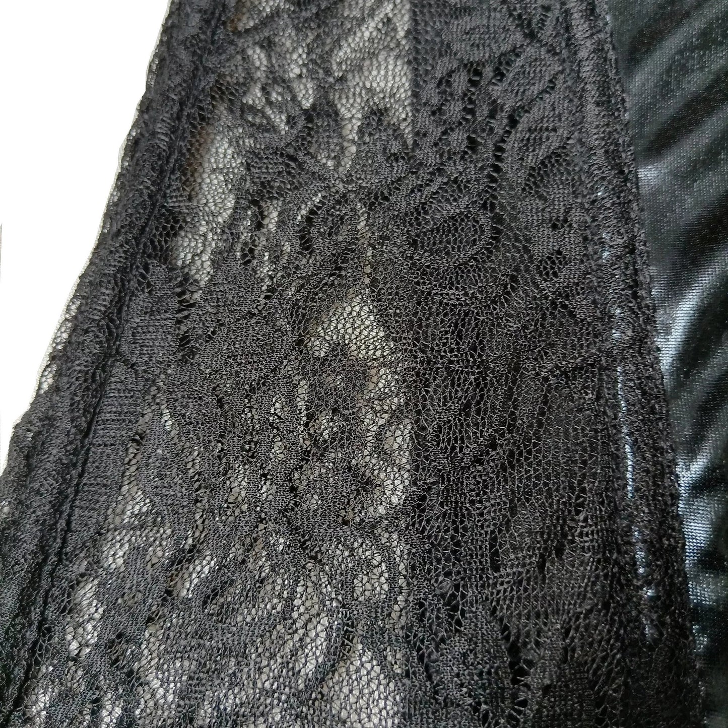 Synthetic PU Mesh Lingerie Corset 1906