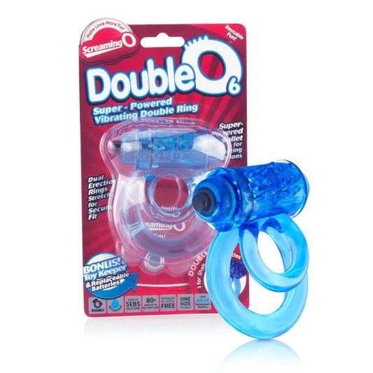 DOUBLEO® 6 Super-powered vibrating double ring 2 colours