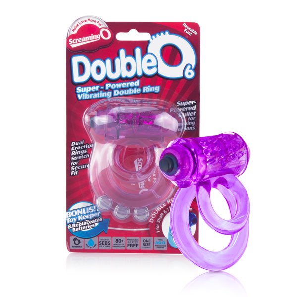 DOUBLEO® 6 Super-powered vibrating double ring 2 colours