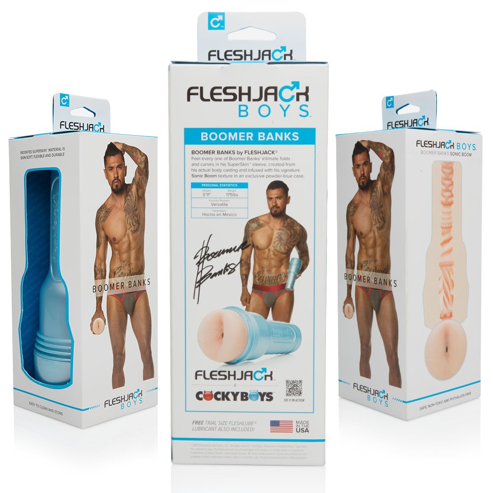 Fleshjack Boys Boomer Banks Sonic Boom Fleshlight Masturbator