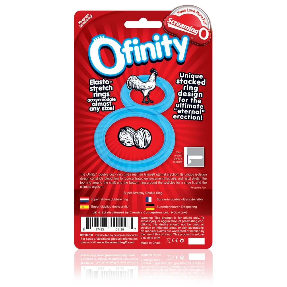 Ofinity Blue ScreamingO Cock Ring