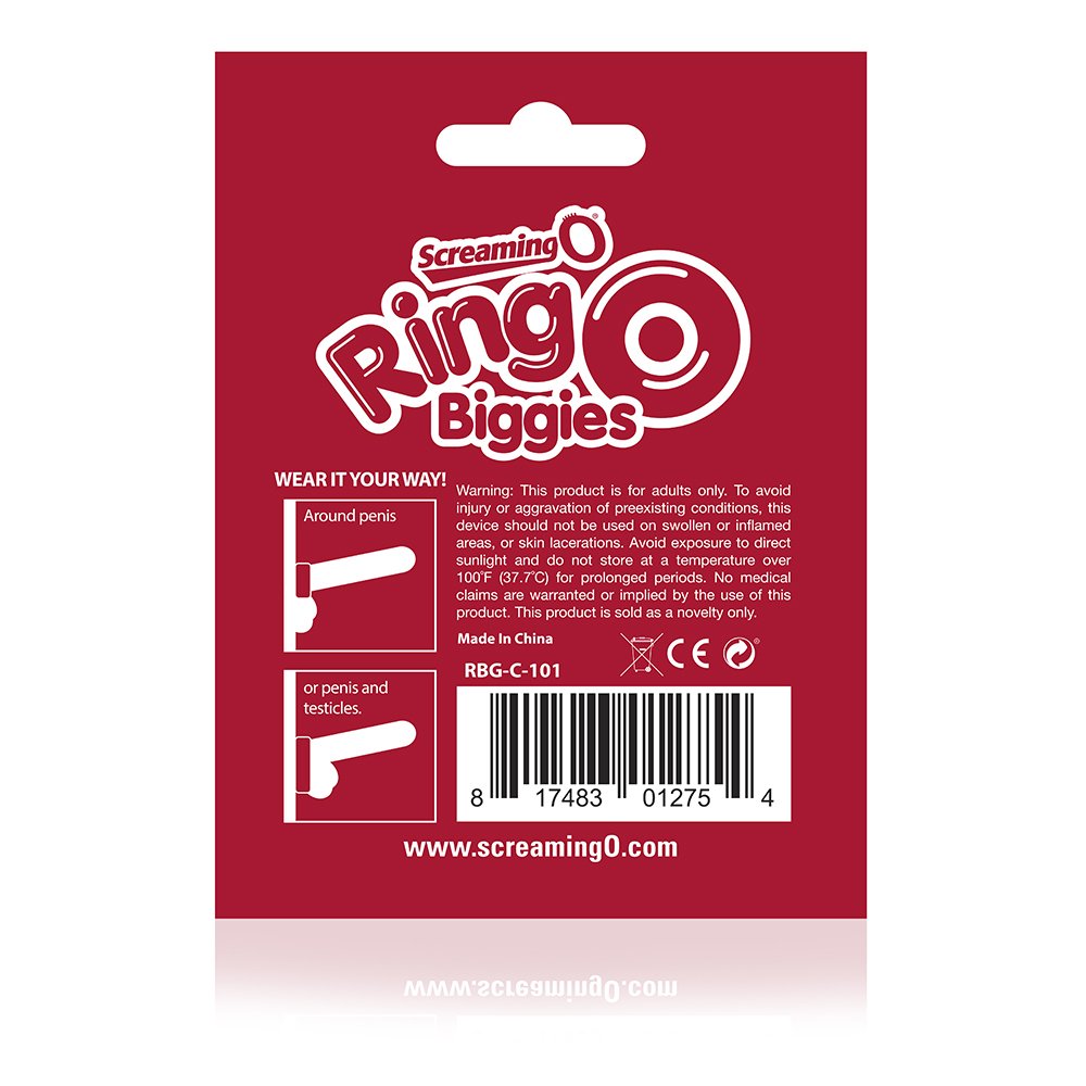 RingO Biggies - Clear ScreamingO Cock Ring
