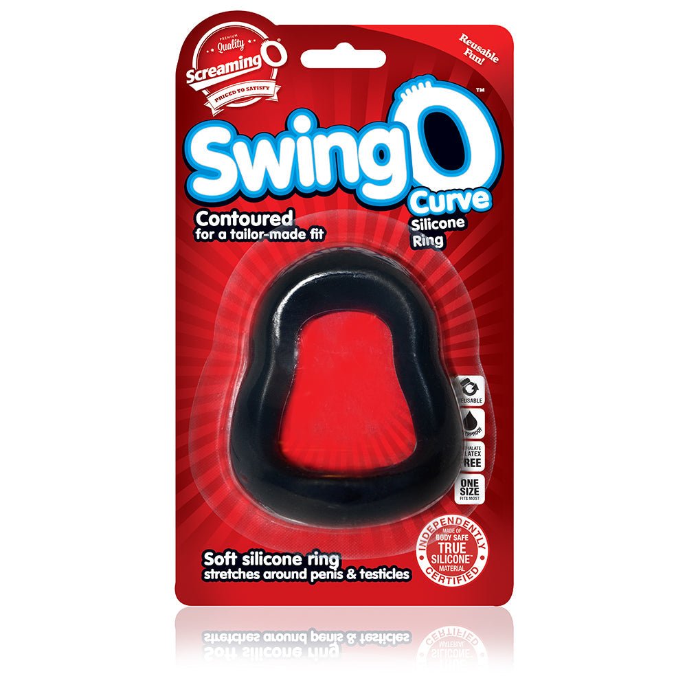 SwingO Curve Black ScreamingO Cock Ring