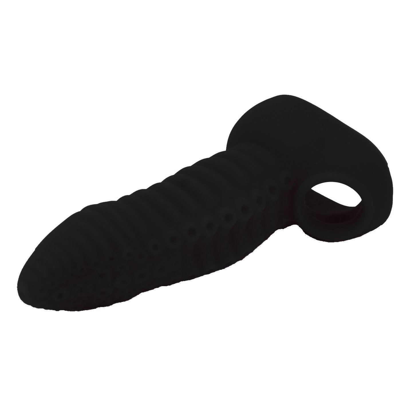 19cm Tentacle Fantasy Penis Sleeve with Hole Black SLV-1160-BL-HOLE