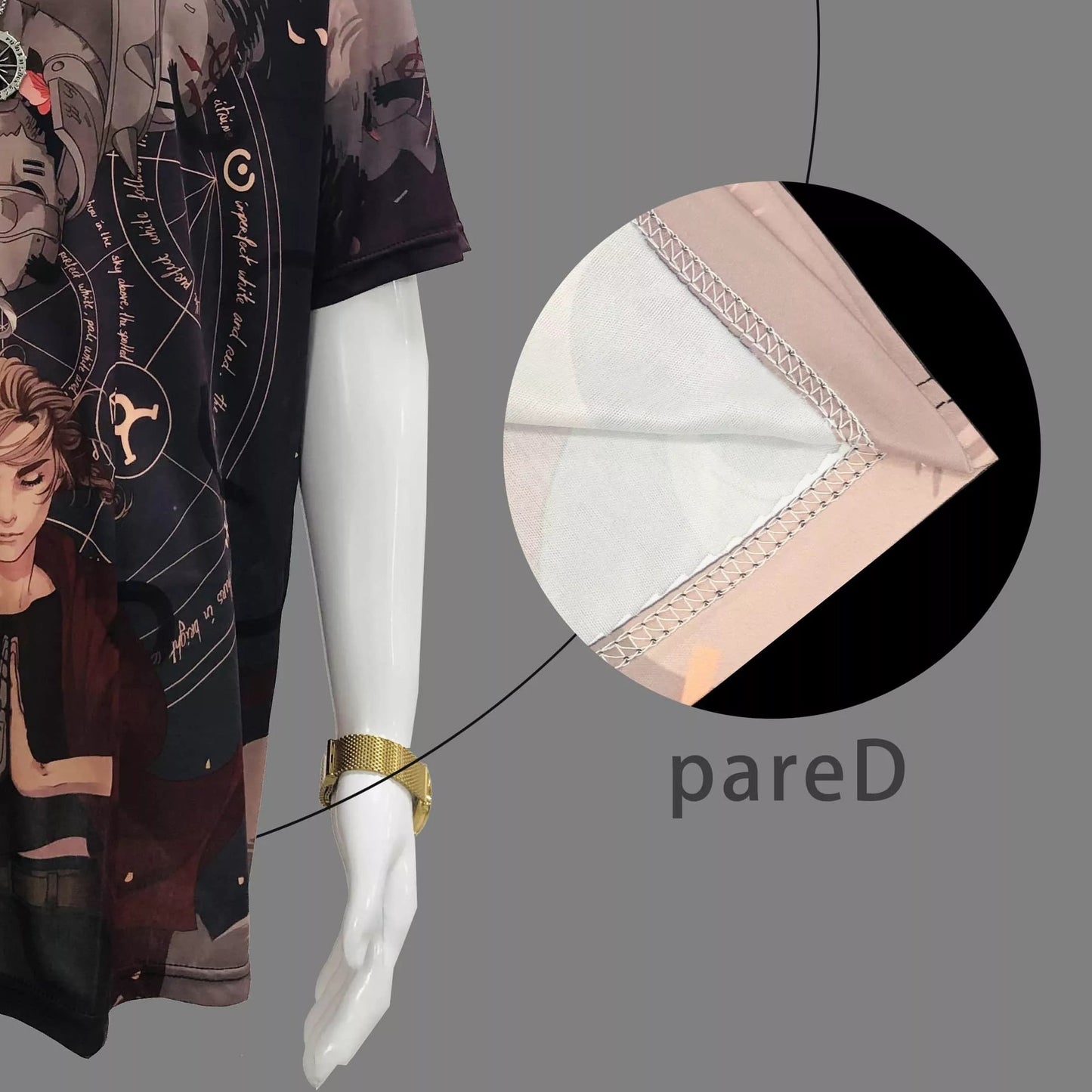 Blue Chinese Dragon Lightning Print Shirt