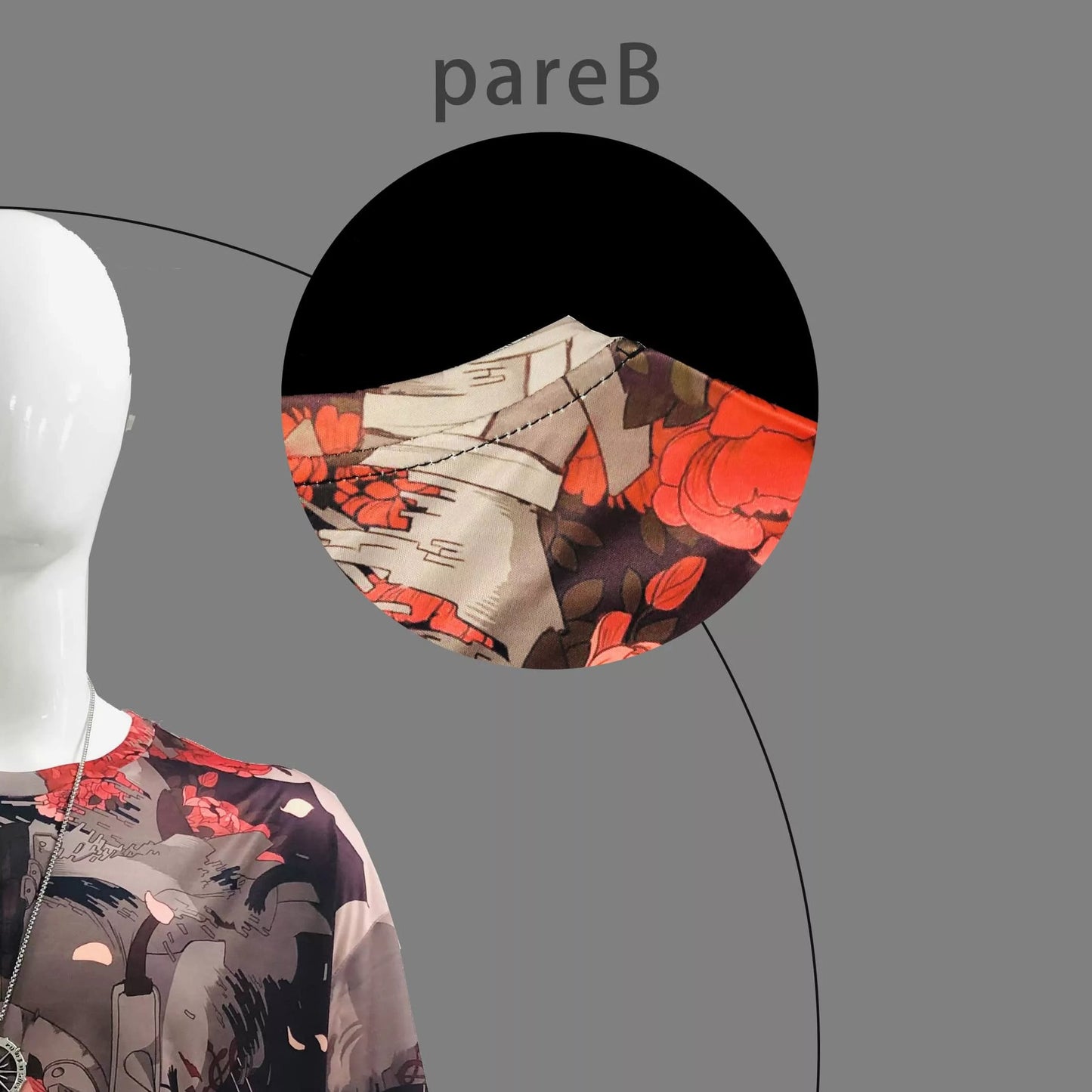 Blue Chinese Dragon Lightning Print Shirt