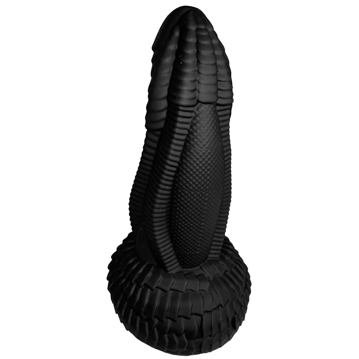 8.5 Inch Fantasy Tongue Dildo Black TON-313-BL