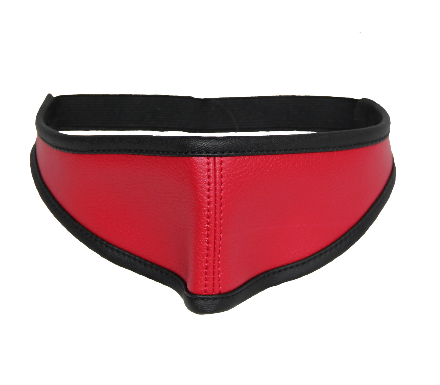 Red Sexy Leather Blindfold Eye Mask Bondage Fetish Play