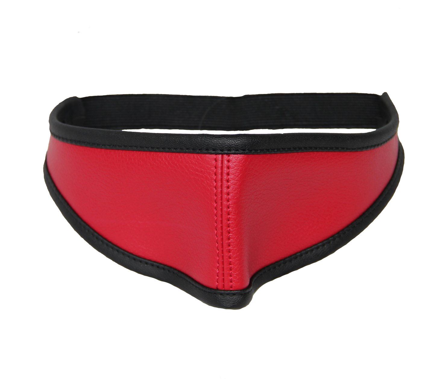 Red Sexy Leather Blindfold Eye Mask Bondage Fetish Play