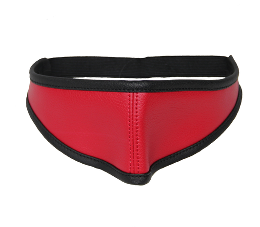 Red Sexy Leather Blindfold Eye Mask Bondage Fetish Play