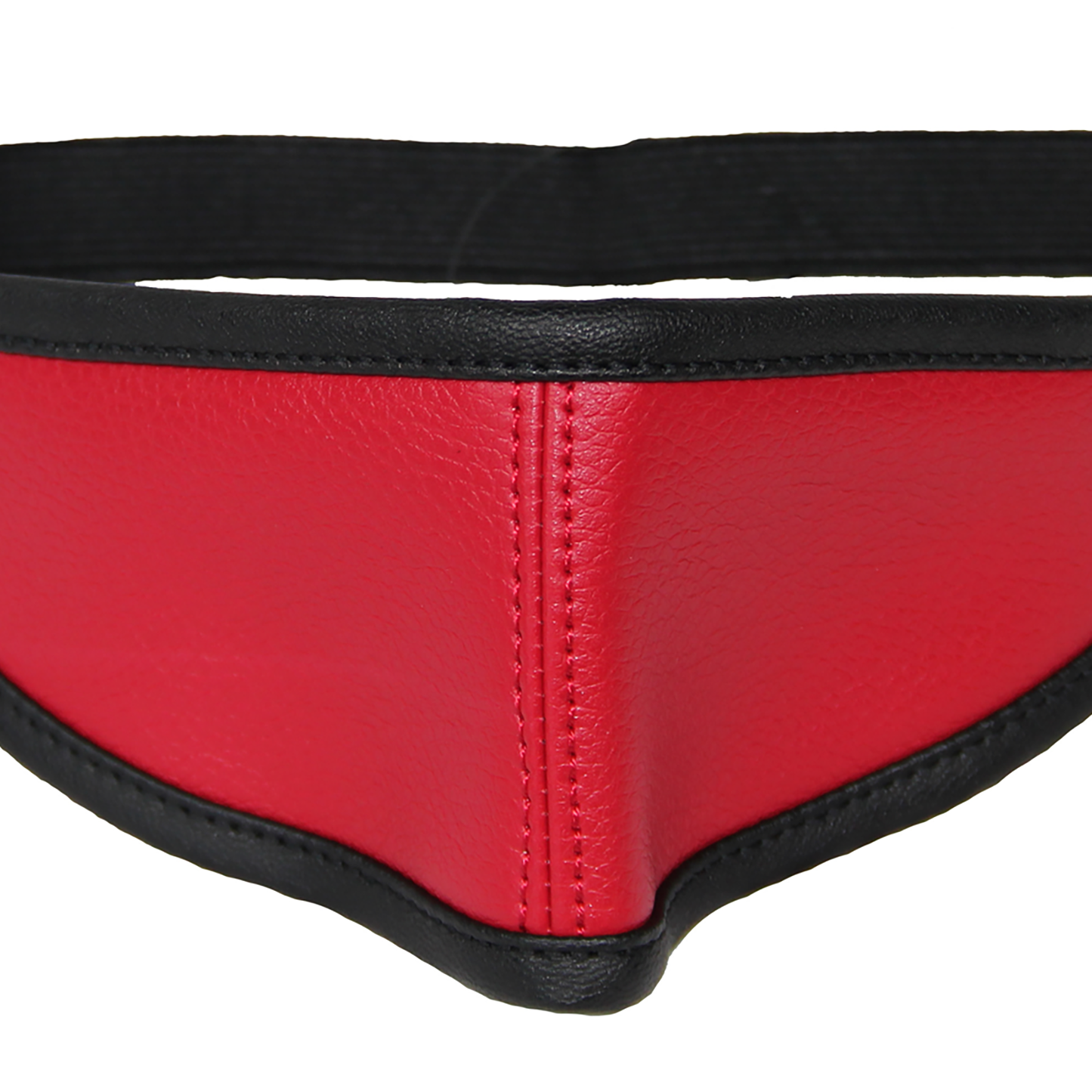 Red Sexy Leather Blindfold Eye Mask Bondage Fetish Play