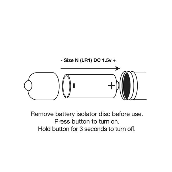 RO-80mm Single Speed - Silver Rocks-Off Vibrator