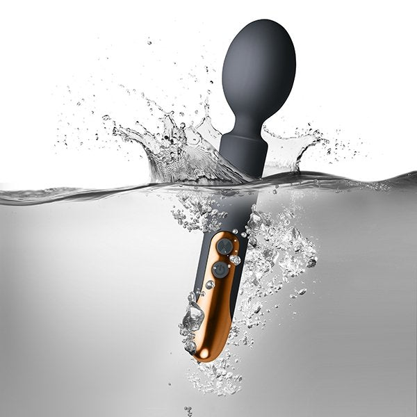 Oriel Rechargeable Wand Black & Copper Rocks-Off Vibrator
