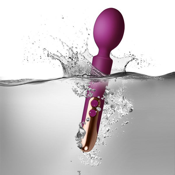 Oriel Rechargeable Wand Fuchsia & Copper Rocks-Off Vibrator