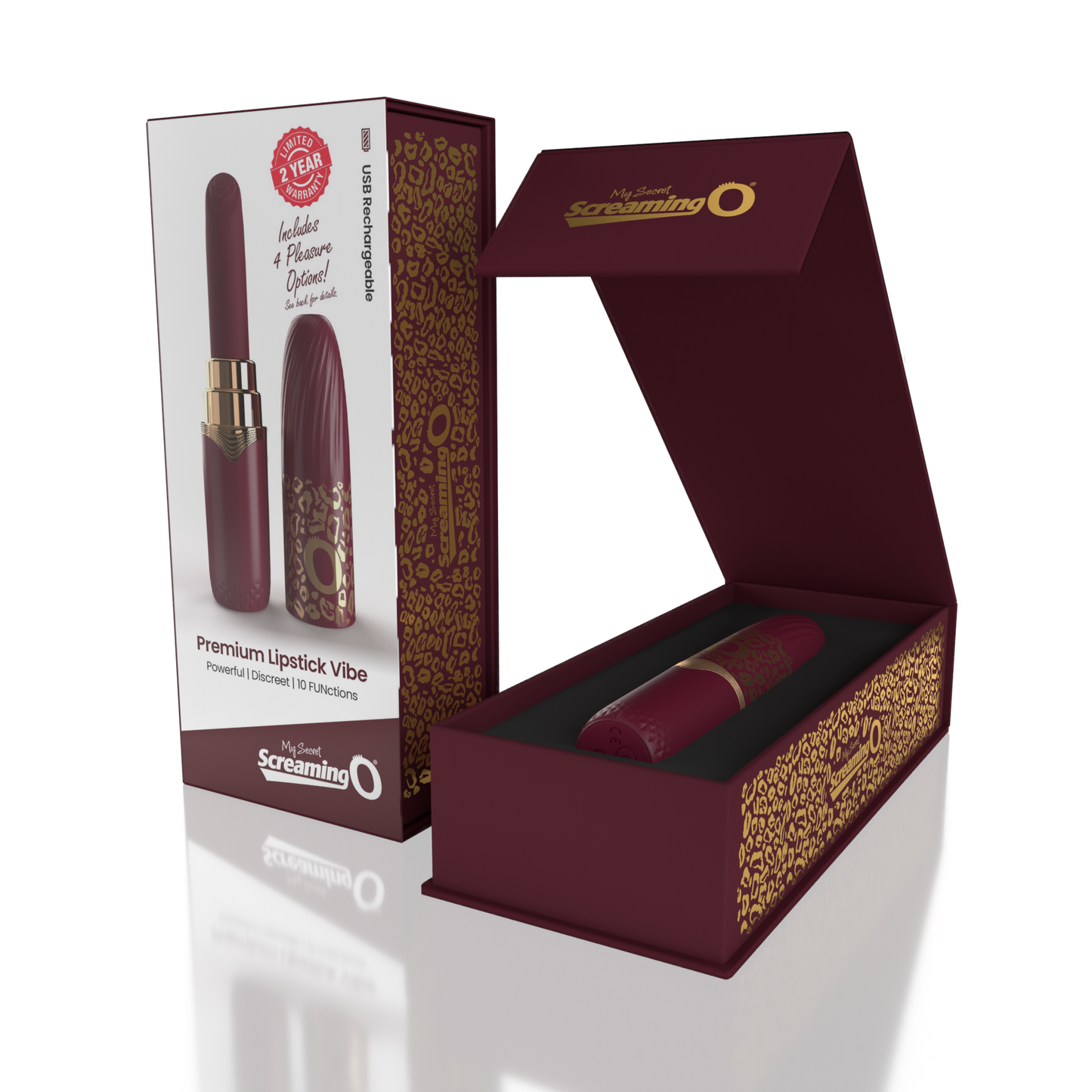 My Secret Screaming O® Premium Vibrating Lipstick - Merlot