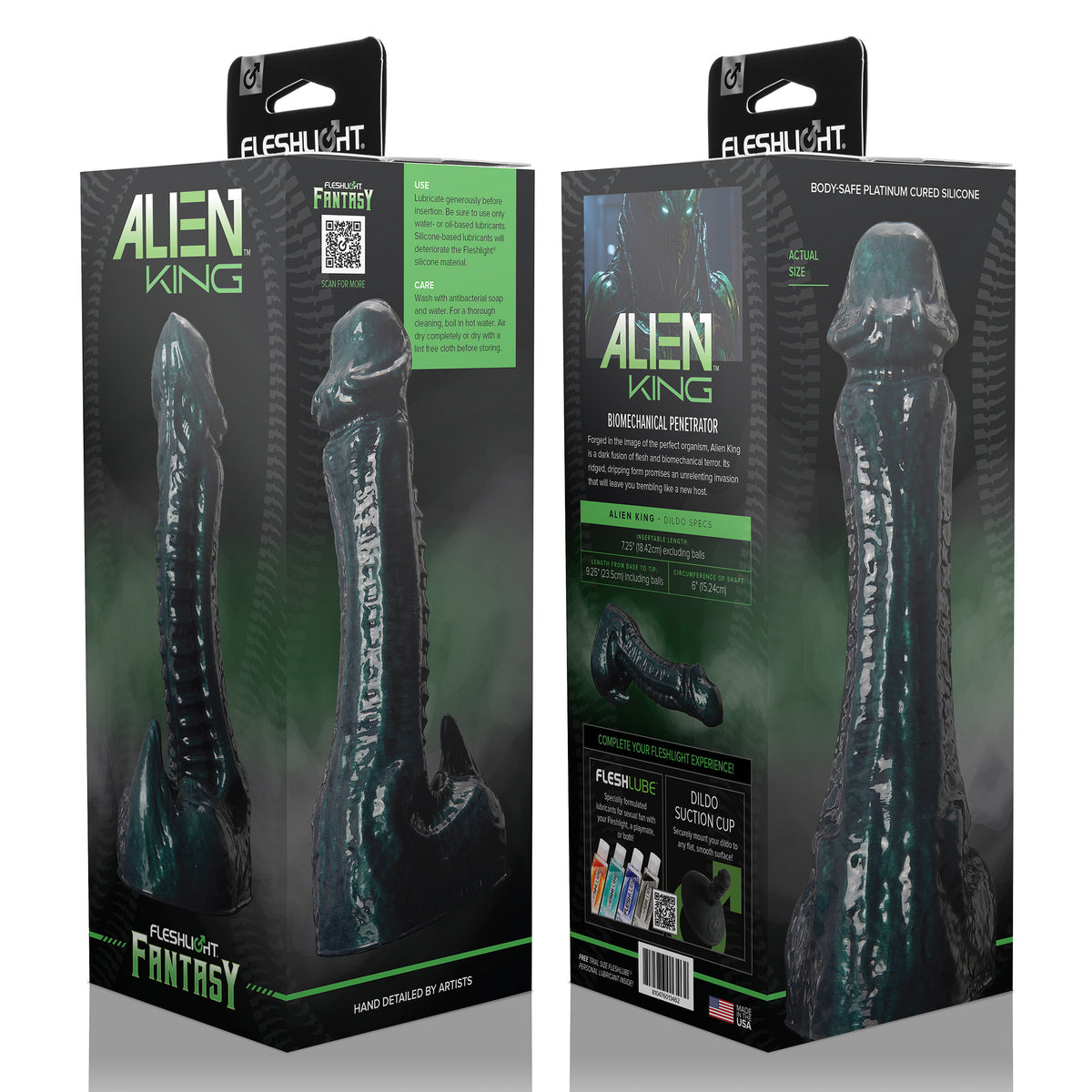 Fleshlight Fantasy Alien King Dildo – Alien Silicone Fantasy Toy