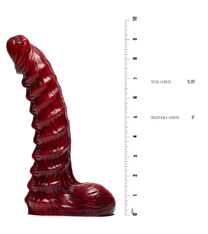 Fleshlight Fantasy Reaper Dildo – Red Silicone