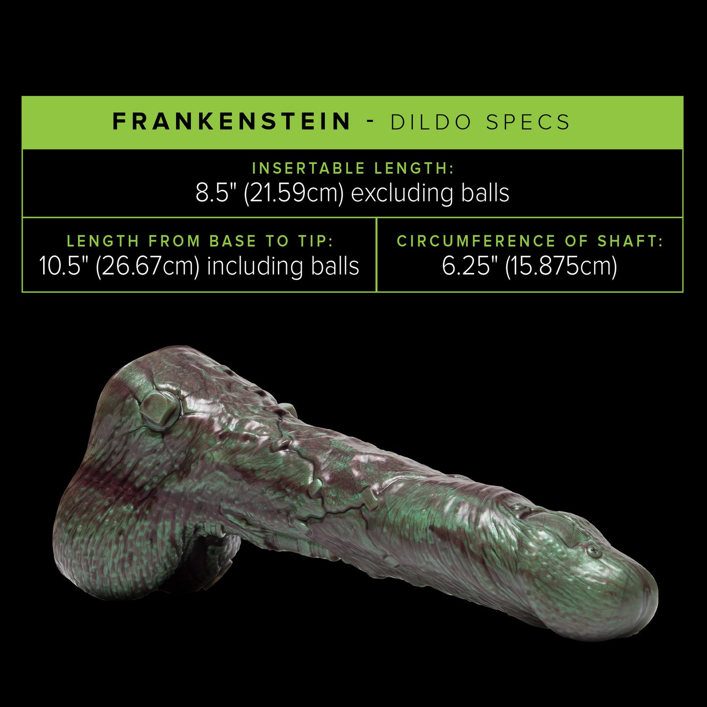 Fleshlight Fantasy Frankenstein Dildo – XL Silicone Fantasy Toy