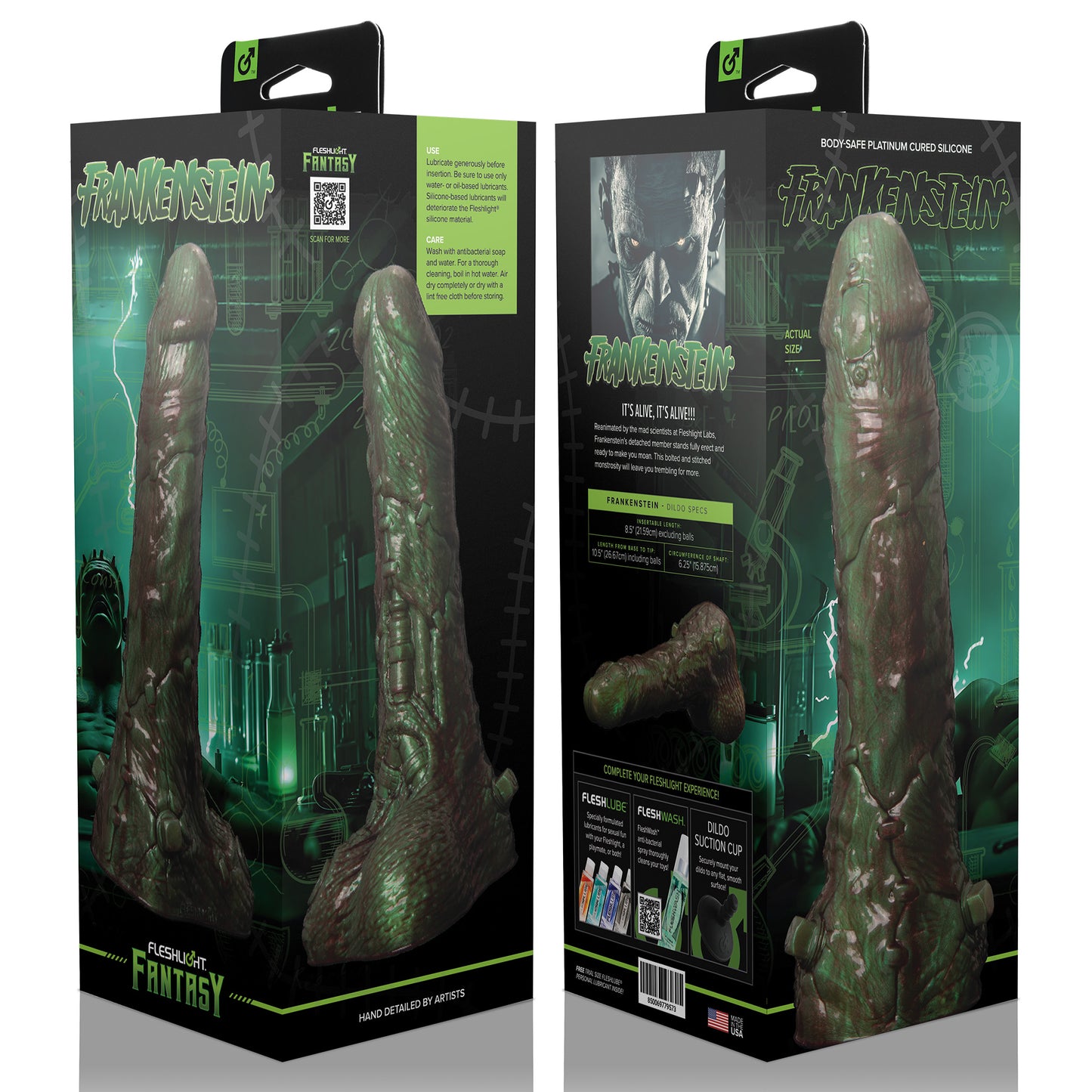 Fleshlight Fantasy Frankenstein Dildo – XL Silicone Fantasy Toy